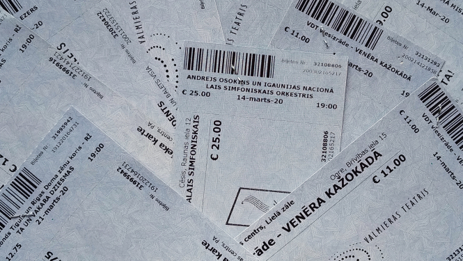 Informācija par biļešu personalizāciju pasākumiem, kas notiek ONKC telpās