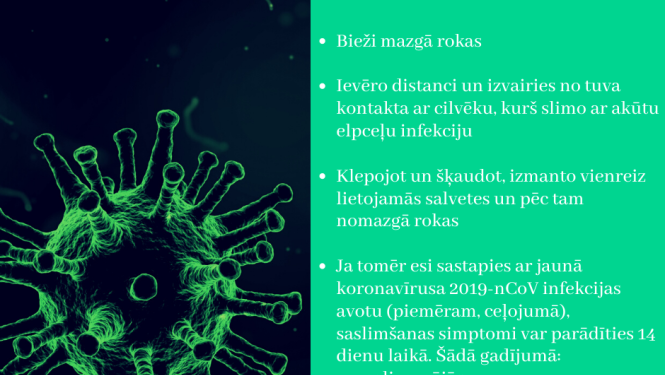 Informācija par koronavīrusu