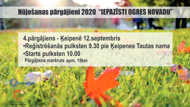 12.septembrī Ķeipenē nūjošanas pārgājiens un veselīgu maltīšu meistarklase