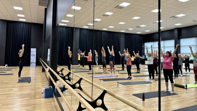 Oveselības organizēts pasākums "Vingro vesels Ogrē!"