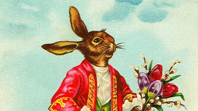 Dalies ar laba vēlējumiem, izmantojot muzeja Lieldienu apsveikumu kolekciju