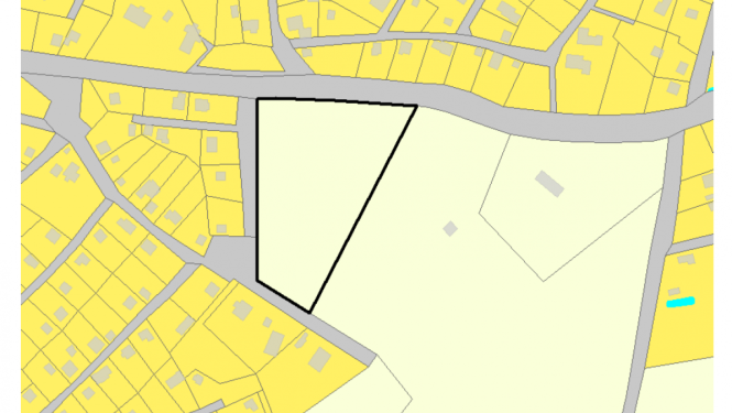 Karte ar iezīmētu zemes vienību