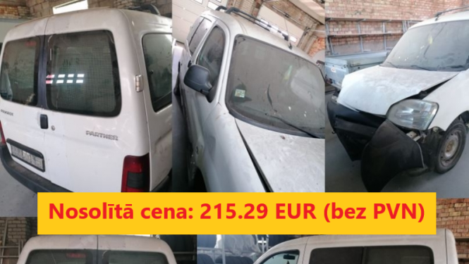 Transportlīdzekļa Peugeot 407 izsoles rezultāts