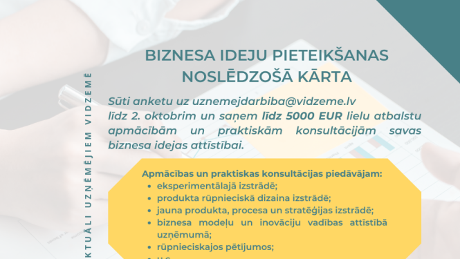 Biznesa ideju pieteikšana