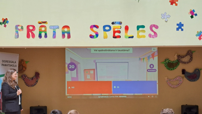Prāta spēles bērniem Ogresgala pamatskolā