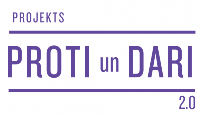 Projekta "Proti un Dari 2.0" Ogres logo