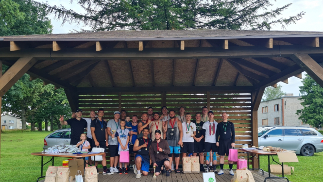 Rembates sporta spēļu 2024 dalībnieki Rembates estrādē 20.07.2024.