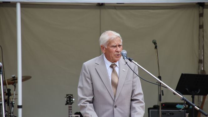 Ivara Kaļķa uzruna politiski represēto salidojumā Ikšķilē