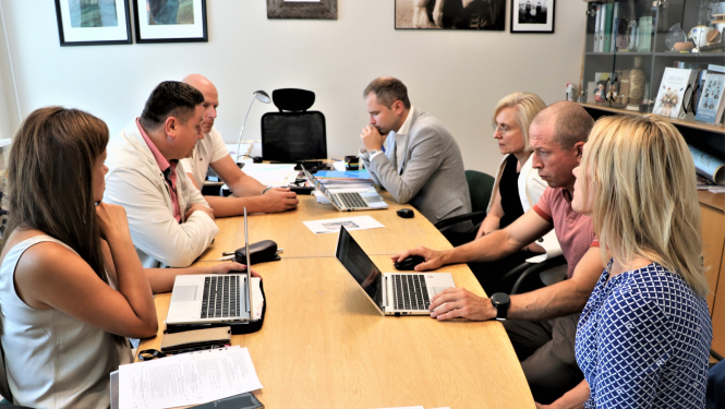 Tikšanās ar SIA “Plesko Real Estate” pārstāvjiem. 15.08.2023.