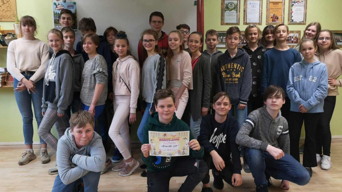 Ogres sākumskolas 6.b klasei 2. vieta animācijas filmu konkursā