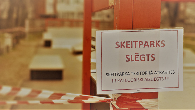 Uz nenoteiktu laiku slēgts Ogres novada sporta centra skeitparks