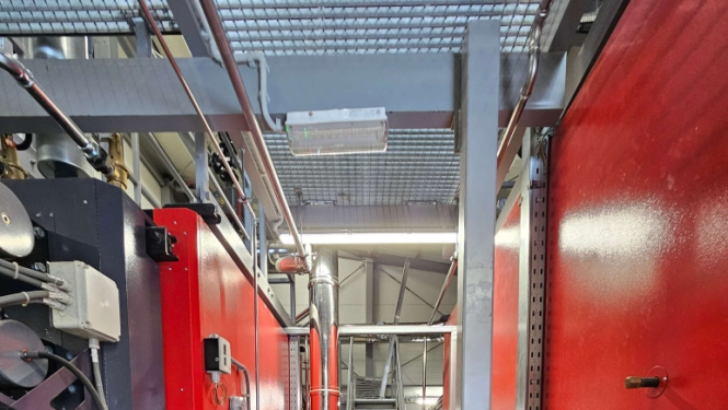 Lielvārdes šķeldas katlu māja Lielvārdē, Spīdolas ielā 12