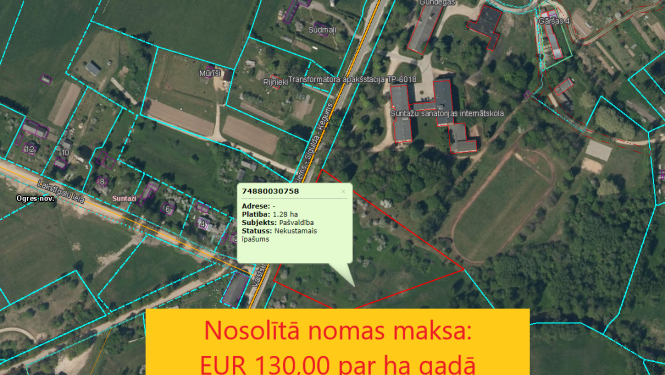 Nekustamā īpašuma Strēlnieki, Suntažu pagasts, Ogres novads izsoles rezultāts