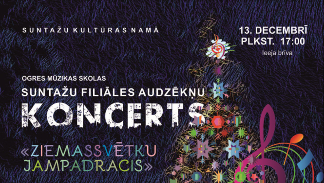 Suntažos notiks koncerts “Ziemassvētku  jampadracis”