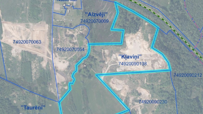 Teritorijas shēma ar zemes gabala novietojumu