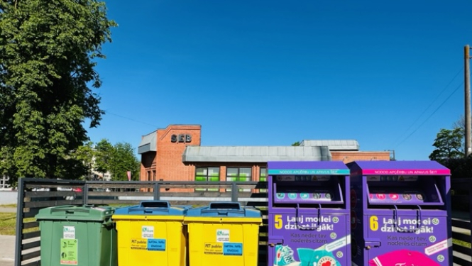 Tekstila širošanas konteineri Ogre