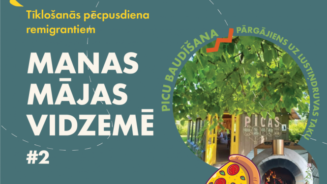 Plakāts pasākumam "Manas mājas Vidzemē"