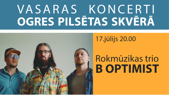 Ogrē atklās brīvdabas koncertciklu VASARAS KONCERTI PILSĒTAS SKVĒRĀ