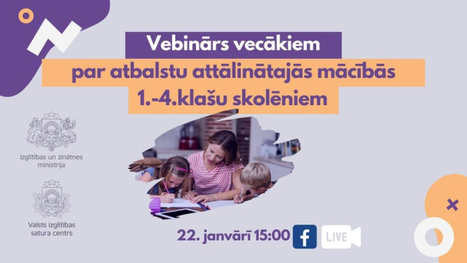 Vebinārs vecākiem par attālināto mācīšanos