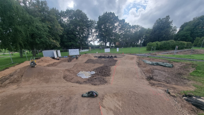 Velotrases būvniecība Madlienā 08.2024.