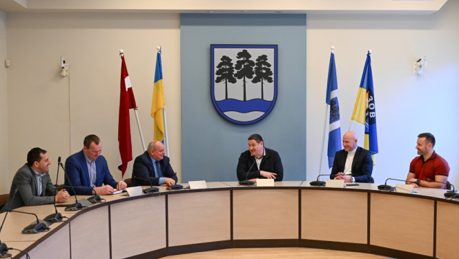 Ventspils novada pašvaldības domes pārstāvji un Ogres novada domes pārstāvji 01.02.2024.