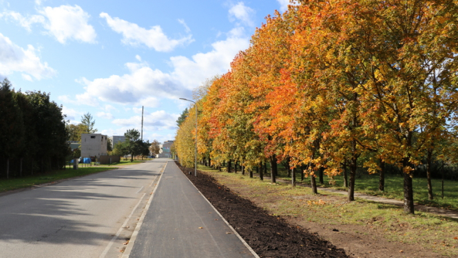 Ogres pilsētā turpinās ietvju sakārtošana