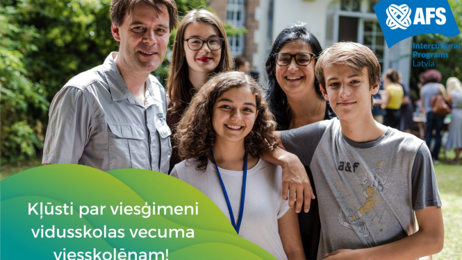 Aicinājums kļūt par viesģimeni viesksolēniem Latvijā