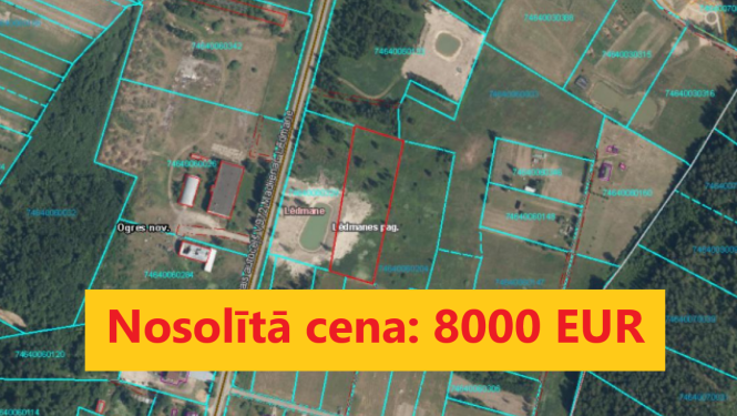 Nekustamā īpašuma –zemes vienības “Vīķi”, Lēdmanes pagastā, Ogres novadā, atsavināšanas izsole