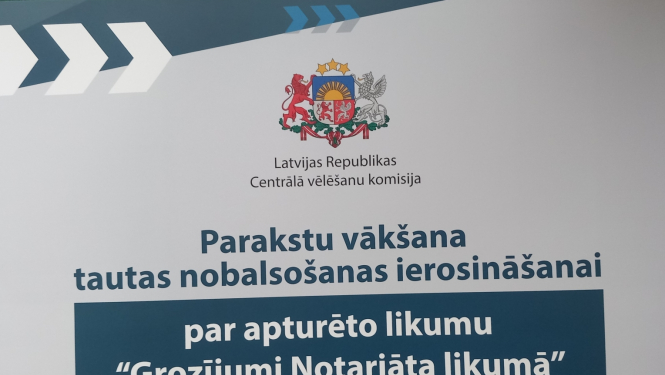 Parakstu vākšana Grozījumiem Notariāta likumā 12.2023.