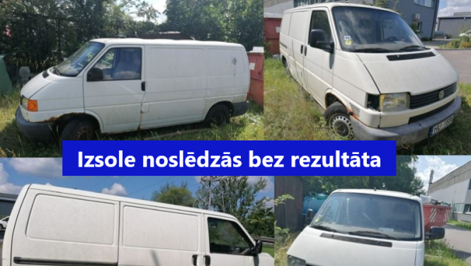Kustamās mantas VW Transporter izsoles rezultāti