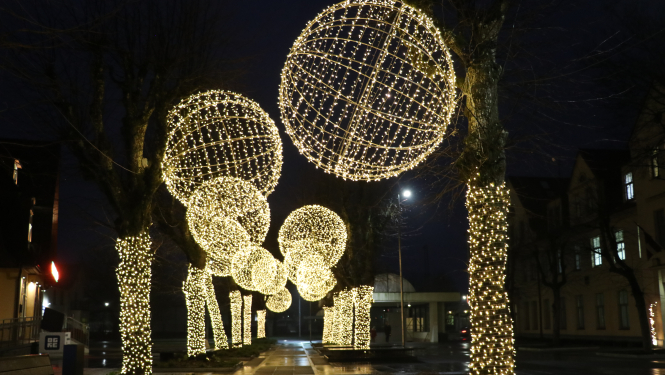 Pieejama karte pilsētas rotājumu apskatei