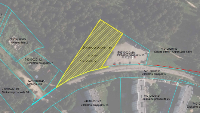 Zemes vienību Zilokalnu prospektā 13A plānots atzīt par pašvaldības īpašumu