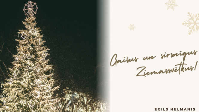 Ogres novada pašvaldības apsveikums Ziemassvētkos 2023
