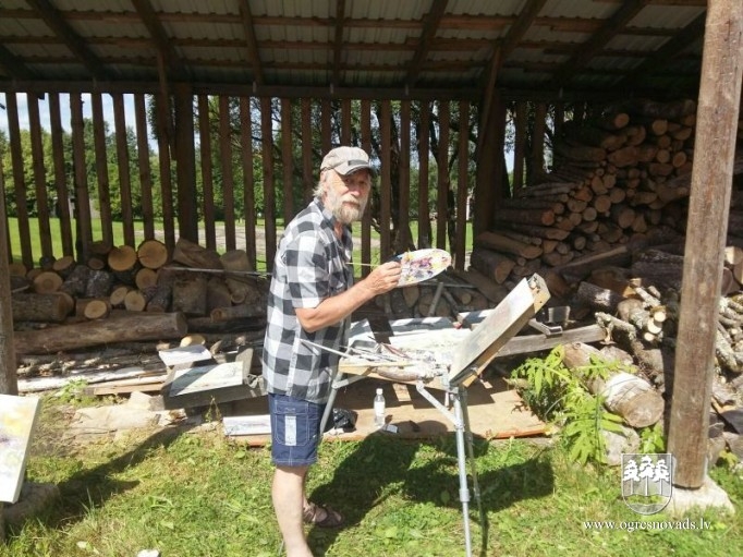 Mākslinieki glezno Ķeipenes ainavas