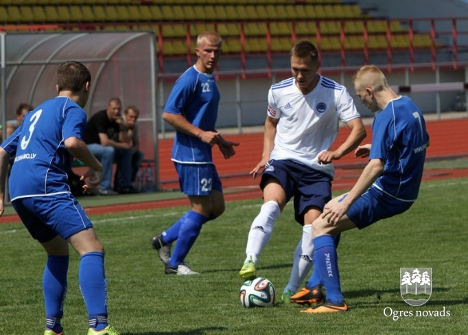 FK "Ogre" ar uzvaru sāk cīņu par Latvijas Kausu