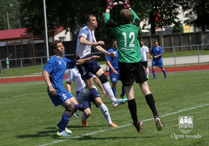 FK "Ogre" ar uzvaru sāk cīņu par Latvijas Kausu