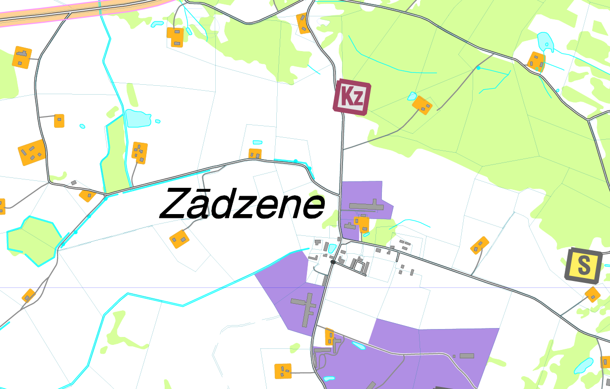 Ogres novada pašvaldībai piederoša nekustamā īpašuma – “Laksti”, Madliena, Madlienas pagasts Ogres novads izsole - karte