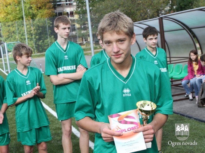 2011. gada 8. - 9. klašu futbola turnīrā uzvar Ogres Valsts ģimnāzija