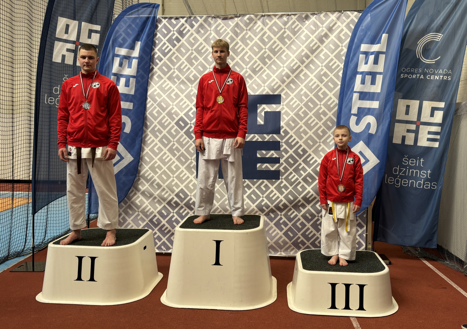 24. Starptautiskā karatē turnīra „Ogre Karate Cup & Games 2026” uzvarētāji uz vietu pjedestāliem