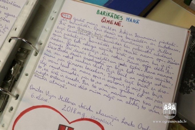 Mazozolu skolā saglabā liecības par barikāžu laiku