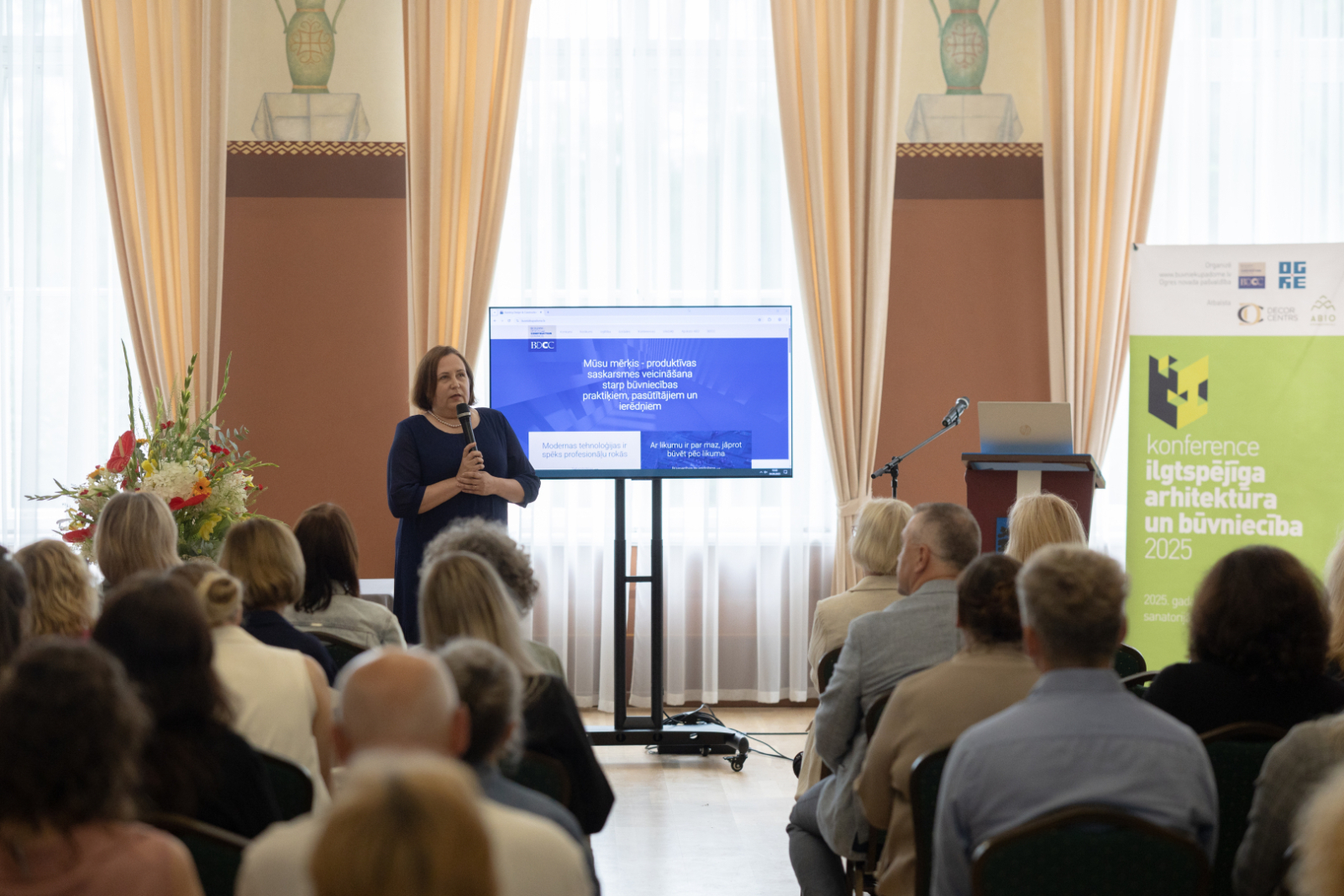 4. septembrī sanatorijā OGRE norisinājās konference “Ilgtspējība arhitektūrā, būvniecībā, dizainā 2025”