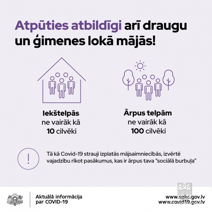 Nosaka stingrākus pulcēšanās un citus drošības pasākumus