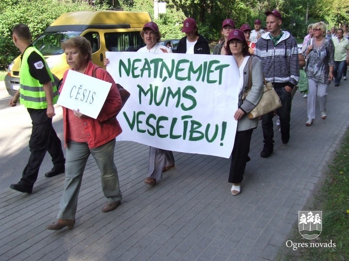 Ogres rajona slimnīca piedalās protesta akcijā