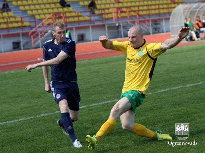 FK "Ogre" izcīna ceturto uzvaru