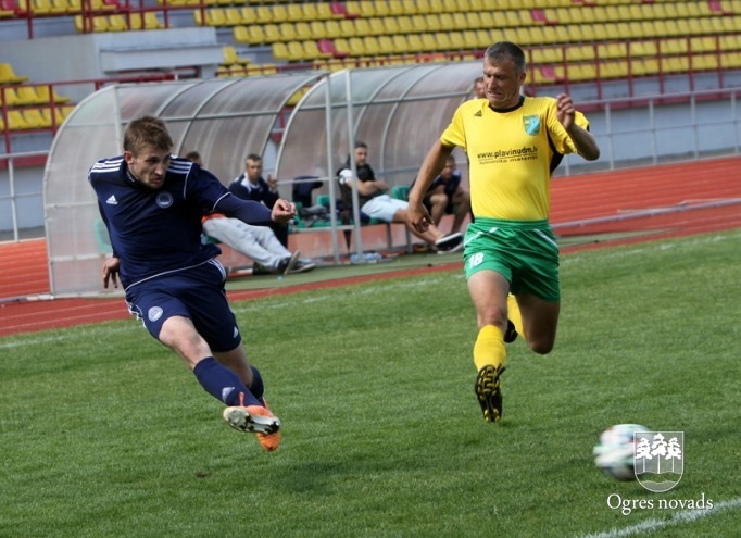 FK "Ogre" izcīna ceturto uzvaru