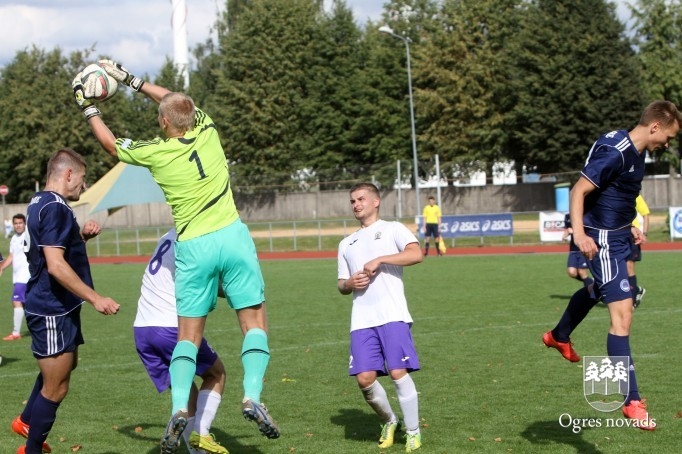 Artūra Cildermaņa debijā FK Ogre piekāpjas AFA Olaine