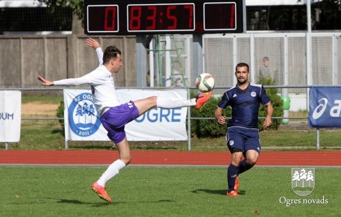Artūra Cildermaņa debijā FK Ogre piekāpjas AFA Olaine