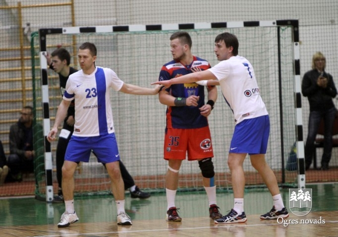 Šovakar Ogres handbolistiem finālsērijas trešais mačs