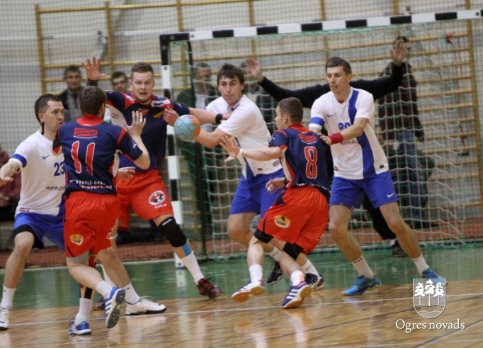 Šovakar Ogres handbolistiem finālsērijas trešais mačs