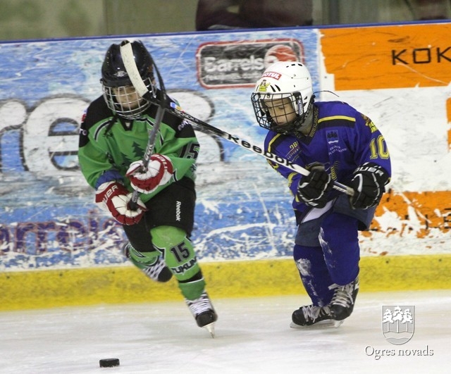 "Ogre Juniors" visjaunākie hokejisti - starp Latvijas čempionāta līderiem